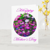 Muttertagskuke mit weißem Hintergrund Karte (Gelbe Blume)