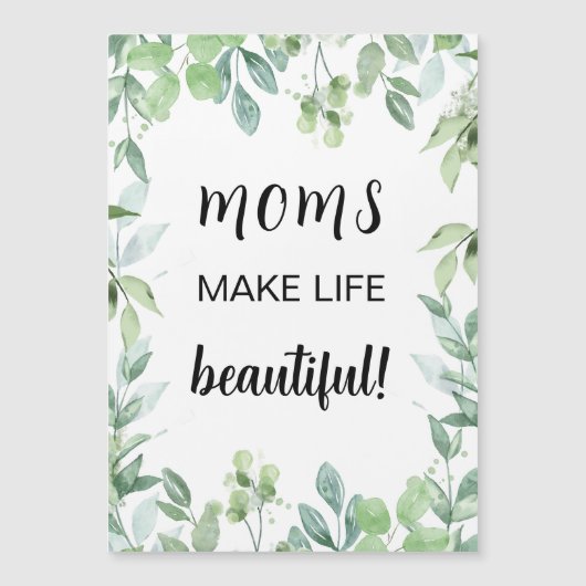 Muttertagskunst mit Folies Magnetkarte (Vorderseite)