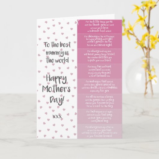 Muttertagskupon Karte (Gelbe Blume)