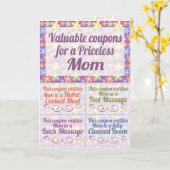 Muttertagskupon Karte (Gelbe Blume)