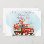 Muttertagsladung von Blume Feiertagskarte (Vorne/Hinten)