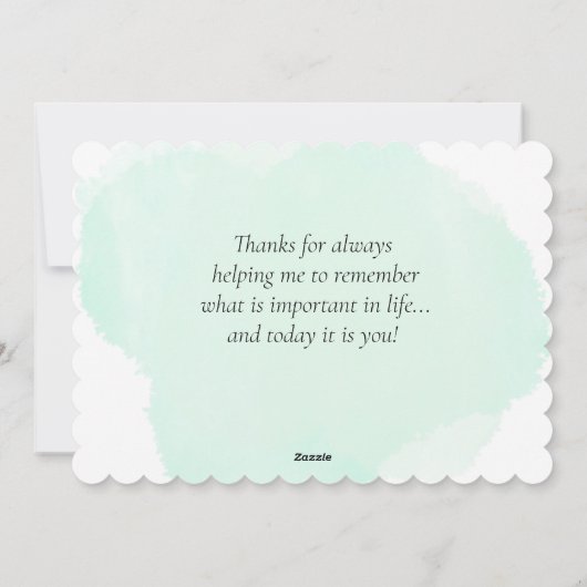 Muttertagsladung von Blume Feiertagskarte (Rückseite)