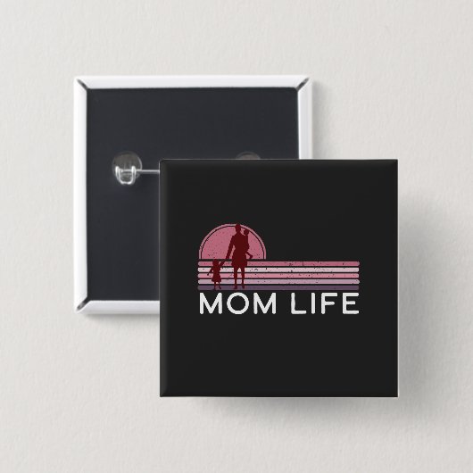 Muttertagsleben Mama Button (Vorne & Hinten)