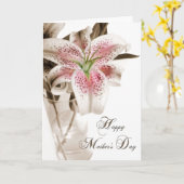 Muttertagslilie Karte (Gelbe Blume)