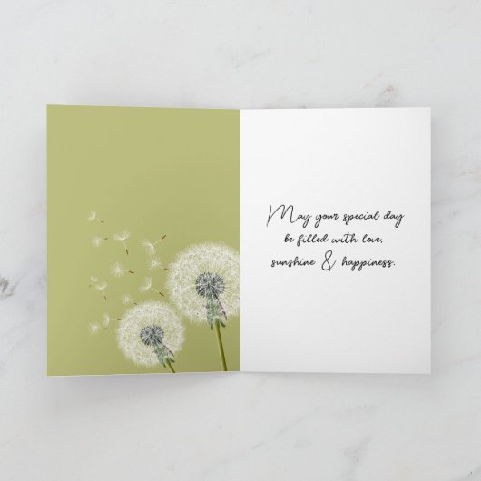 Muttertagsmädchen mit Unkraut Karte (Innenseite)