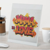 Muttertagsmama-Liebe Holzkastenschild Sockelschild (In Situ)