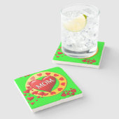 Muttertagsmarmor-Stone-Untersetzer Steinuntersetzer (Seitenansicht)