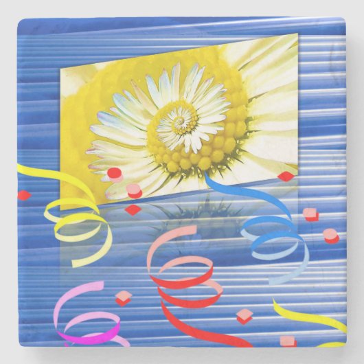 Muttertagsmarmor-Stone-Untersetzer Steinuntersetzer (Vorderseite)