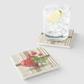 Muttertagsmarmor-Stone-Untersetzer Steinuntersetzer (Seitenansicht)