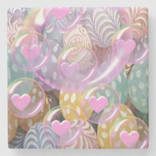 Muttertagsmarmor-Stone-Untersetzer Steinuntersetzer