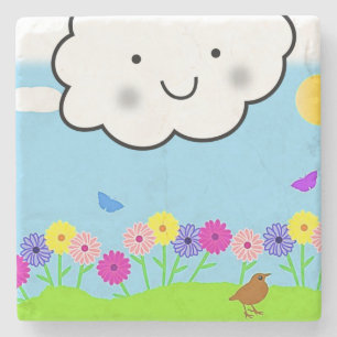 Muttertagsmarmor-Stone-Untersetzer Steinuntersetzer