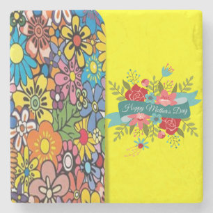 Muttertagsmarmor-Stone-Untersetzer Steinuntersetzer