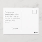 Muttertagsmuster Aquarellgrüne Lavendel Postkarte (Rückseite)