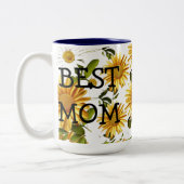 Muttertagsmuster Zweifarbige Tasse (Links)