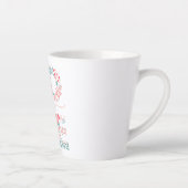 Muttertagsmutter Liebe Du Blumenschrift Milchtasse (Rechts)