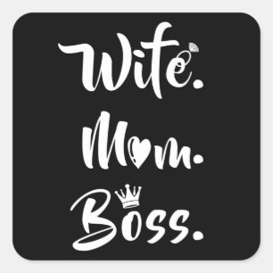 Muttertagsmütter Mama Mummy Funny Gift Quadratischer Aufkleber