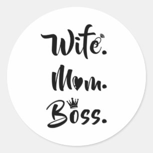 Muttertagsmütter Mama Mummy Funny Gift Runder Aufkleber