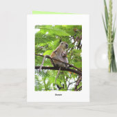 Muttertagsmutter und Spaß des Kindes Karte (Rückseite)