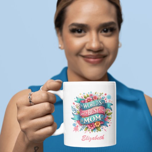 Muttertagsnatur Liebt Personalisierte Blüten Kaffeetasse