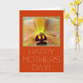 "Muttertagsorchid" Karte (Gelbe Blume)