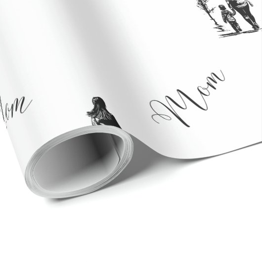 Muttertagspapier | Elegantes Geschenkpapier (Rolleneckpunkt)