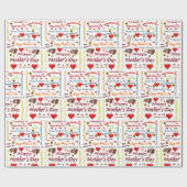 Muttertagspapier Geschenkpapier (Flach)