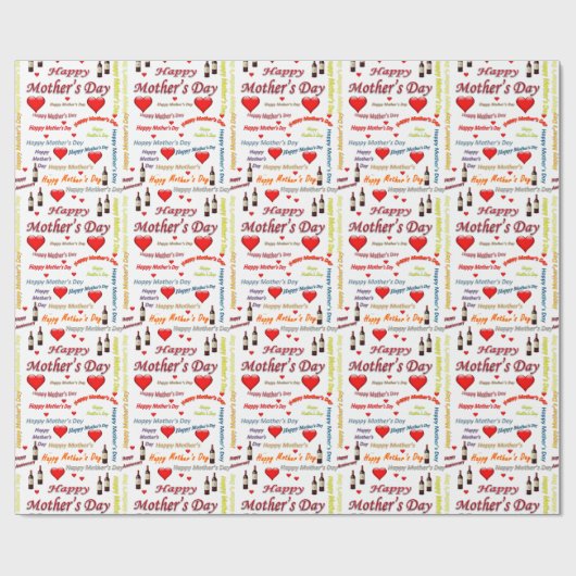 Muttertagspapier Geschenkpapier (Flach)