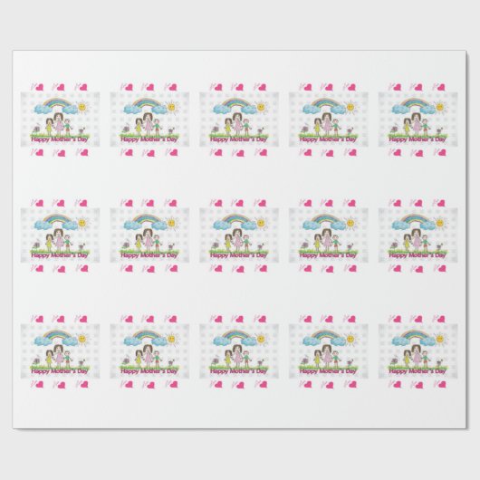 Muttertagspapier Geschenkpapier (Flach)