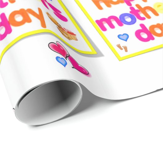 Muttertagspapier Geschenkpapier (Rolleneckpunkt)