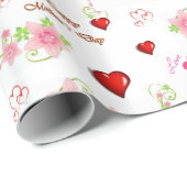 Muttertagspapier Geschenkpapier (Rolleneckpunkt)