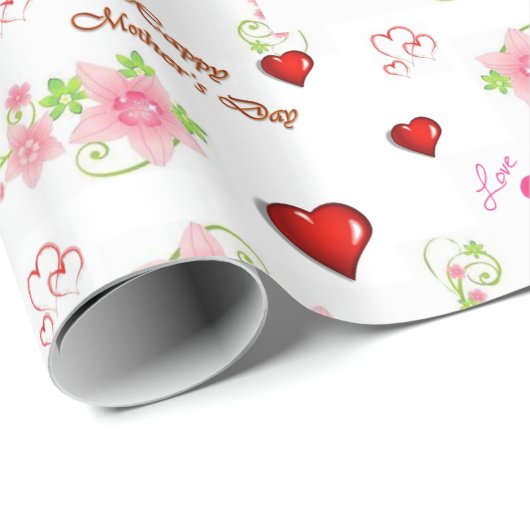 Muttertagspapier Geschenkpapier (Rolleneckpunkt)