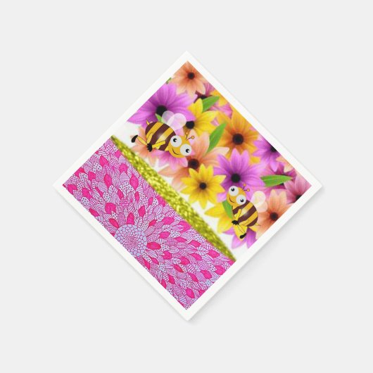 Muttertagspapier Napkins Bee Serviette (Ecke)
