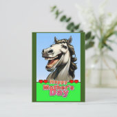 Muttertagspferd Postkarte (Stehend Vorderseite)