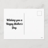 Muttertagspferd und Kindertageskarte Feiertagspostkarte (Rückseite)