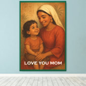 Muttertagsposter Leinwanddruck (Insitu (Holzboden))