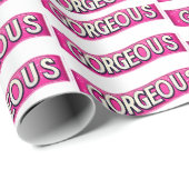 Muttertagsreden "wunderbar" geschenkpapier (Rolleneckpunkt)