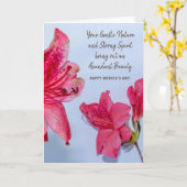 Muttertagsrosa Foto-Arrangement Karte (Gelbe Blume)