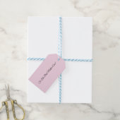 Muttertagsrosa, Geschenk-Tag Geschenkanhänger (Mit Garn)