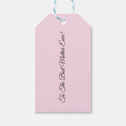 Muttertagsrosa, Geschenk-Tag Geschenkanhänger (Vorderseite)