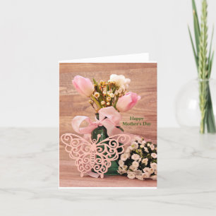 Muttertagsrosa Tulips Dankeskarte