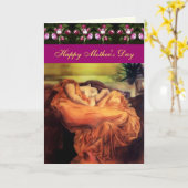 Muttertagsschlafen Lady Grüße Karte (Gelbe Blume)