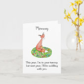 Muttertagsschwangere Mama-Geschenk von Baby Karte (Gelbe Blume)