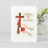 Muttertagssegen Feiertagskarte (Stehend Vorderseite)
