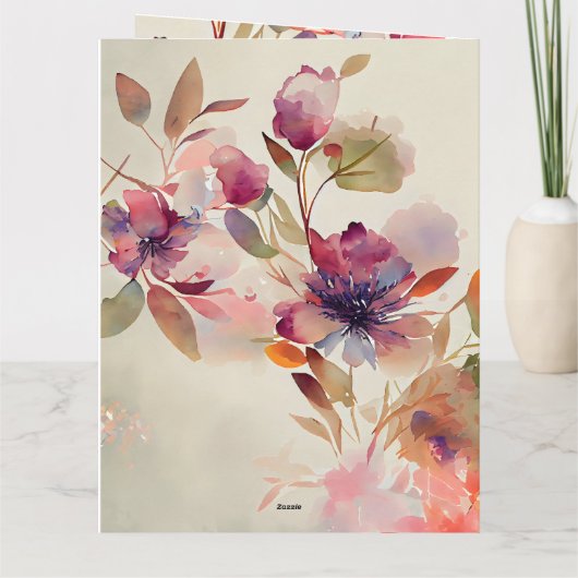 Muttertagssegnung Blumenwasser Karte (Rückseite)