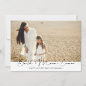 Muttertagsskript Modernes Foto Feiertagskarte (Vorderseite)