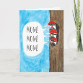 Muttertagsspeckerkarte Karte (Vorderseite)