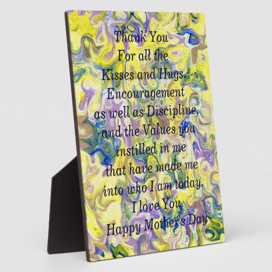 Muttertagsspiel mit Gedicht Fotoplatte (Seite)