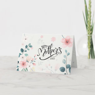 Muttertagssprichwörter 31 Bibelverse Rosa Blütenbl Feiertagskarte