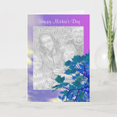 Muttertagsstruktur-Top-Foto Karte (Vorderseite)