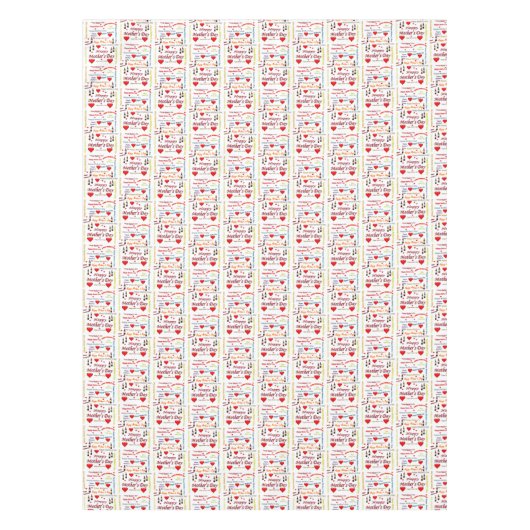 Muttertagstablette Tischdecke (Vorderseite)